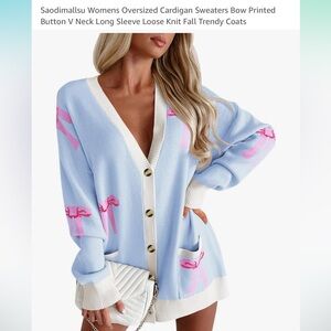 🎀 Super cute bow cardigan 🩵🩷